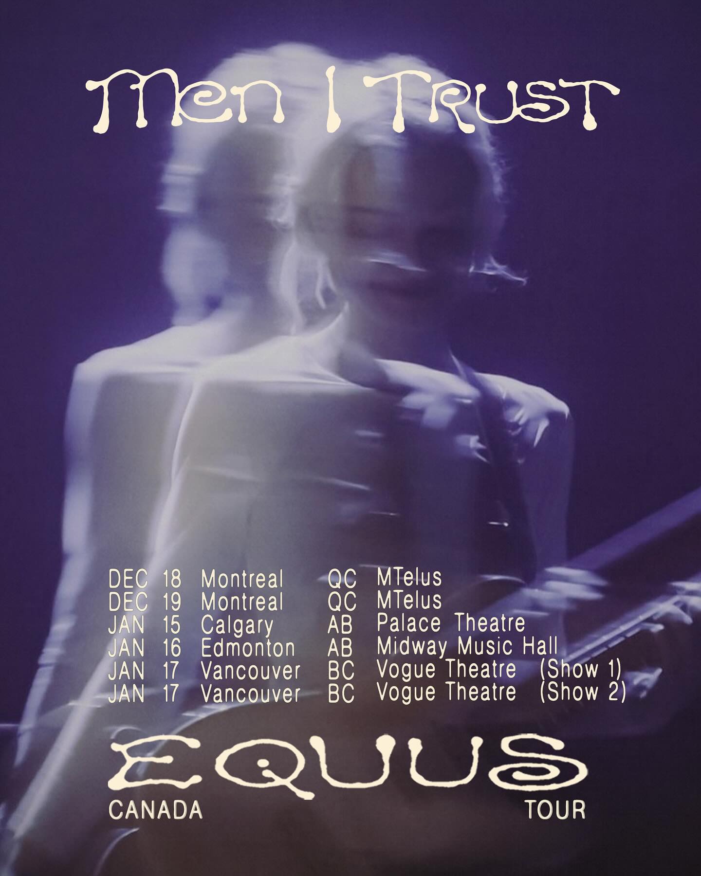 Men I Trust Equus Tour Poster 2026